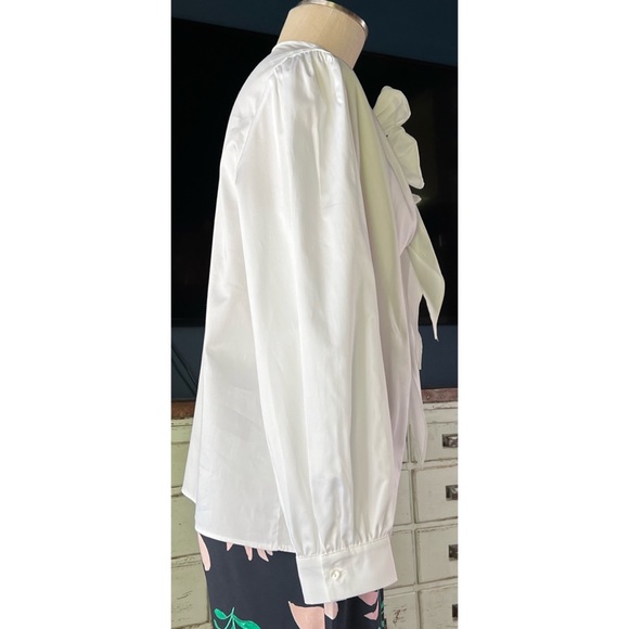 Anthropologie Maeve Poplin White Blouse M - Picture 9 of 14